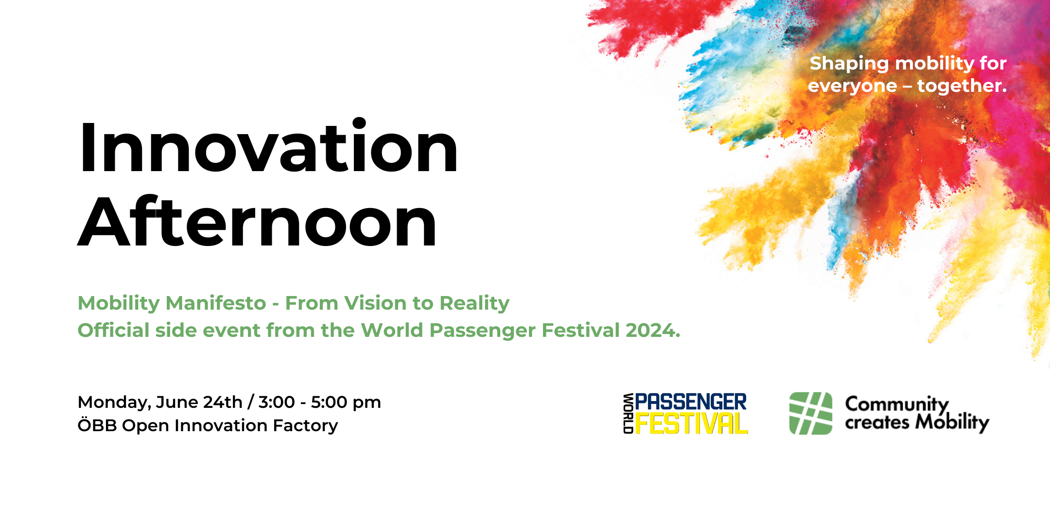 Innovation Afternoon - World Passenger Festival